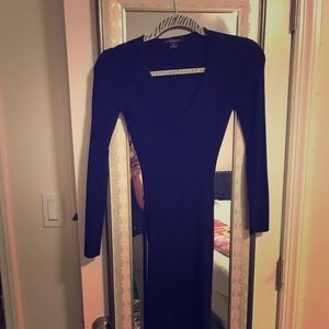 Black backless dress